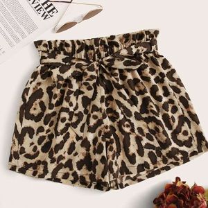 High Waisted Cheetah Shorts